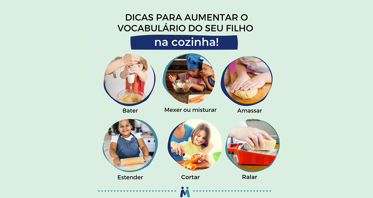 Dicas para aumentar o vocabulário do seu filho na cozinha!