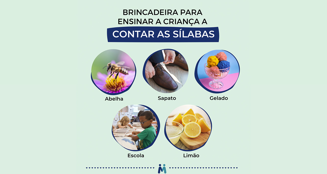 Brincadeira para ensinar a criança a contar sílabas